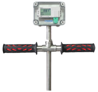 Sonda di temperatura per compost e grano con display e data logger