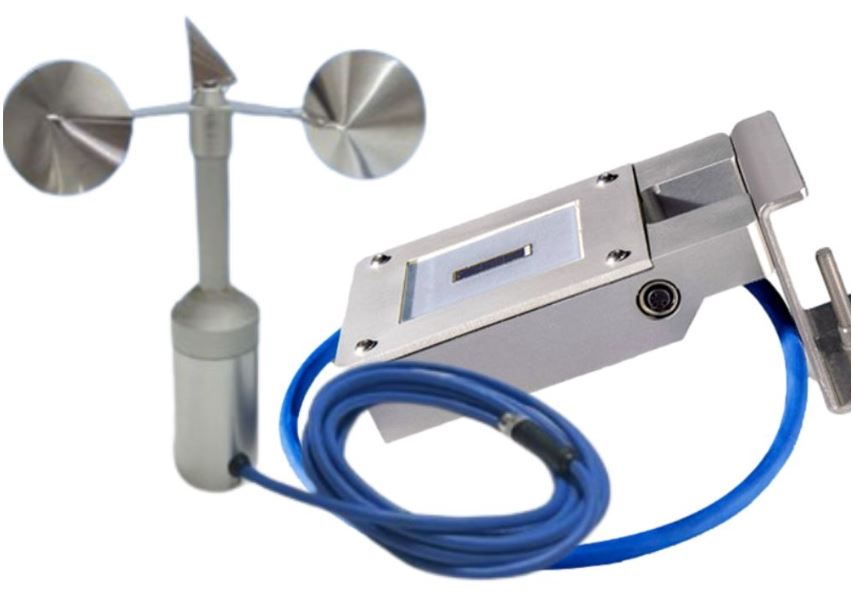 Solarimetro fotovoltaico modbus con lettura temperatura e vento