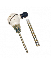 Sonda PT100 forata attacco 1/2" Gas Maschio e testa di connessione tipo MA (miniatura) cod. MAACM