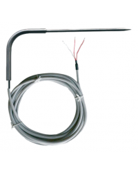 Sonda Pt100 di penetrazione a spillo angolata con cavo di collegamento teflon/silicone cod. SAPC