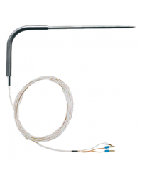 Sonda Pt100 di penetrazione a spillo angolata e cavo di collegamento teflon cod. SAPC