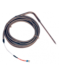 Sonda Pt100 da di penetrazione a spillo e cavo teflon/teflon protetto con flessibile inox cod. SAPC