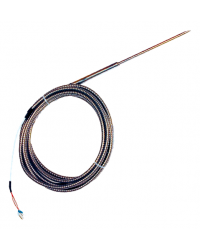 Sonda Pt100 di penetrazione a spillo diritta con cavo teflon protetto da flessibile inox cod. SAPD