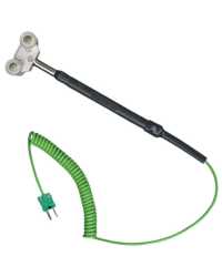 Termocoppia K per superficie in movimento, cavo a spirale, connettore miniatura compensato - cod. SFR35A-400