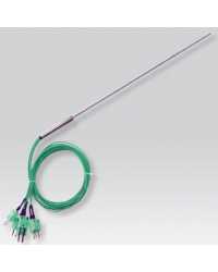 Sonda termocoppie multiple J-K Ø 4,5 mm con cavo e connettori - cod. SLE-TC