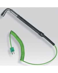 Sonda termocoppia K per superfici angolate con cavo a spirale per termometro digitale portatile