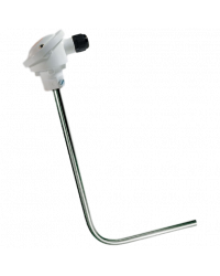 Sonda termocoppia K con guaina metallica a gomito Ø 21,3 mm - cod. TGCA