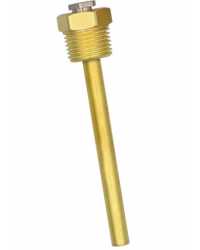 Pozzetto in ottone pulito con vite di pressione, Ø interno 5,2 mm - cod. THE-MS-G