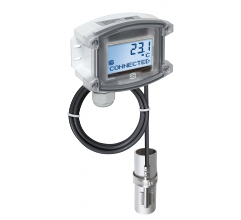 Sonda di temperatura a contatto per tubazione con sensore staccato con uscita wMODBUS - cod. ALTM2-wModbus-x