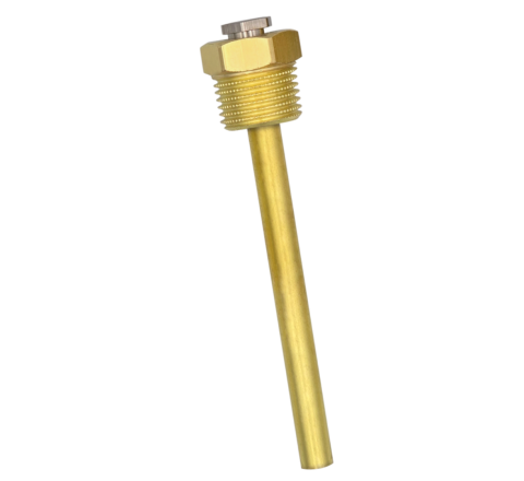 Pozzetto in ottone pulito con vite di pressione, Ø interno 5,2 mm - cod. THE-MS-G